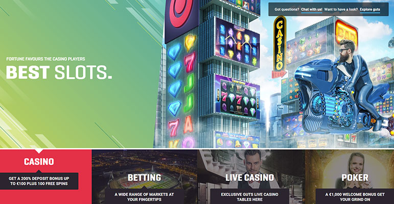 Guts Casino appears with an exciting new look
