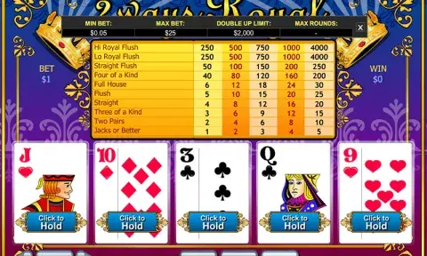 2 начина за игра на кралски видео покер