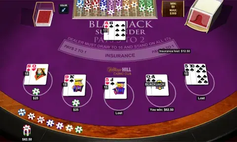 Blackjack Surrender Game