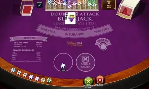 Double Attack Blackjack Online