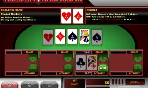 Hold’em Showdown Video Poker Game