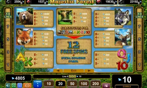 Majestic Forest Slot Game