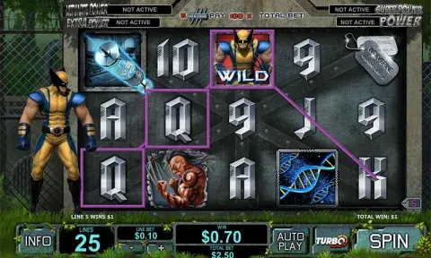 Wolverine Slot Game