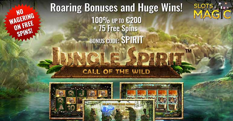 Jungle reaching out to you with Slotsmagic’s Jungle spirit: call of the wild welcoming treat