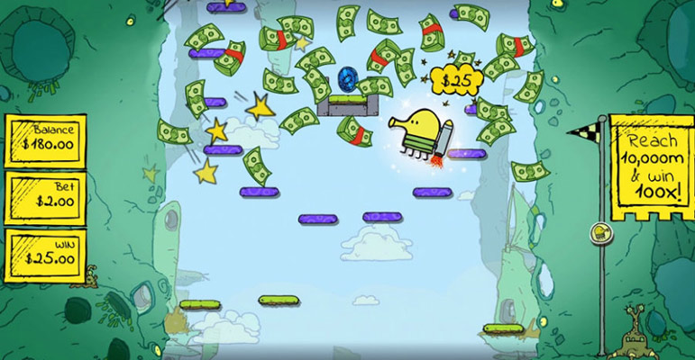 Doodle Jump with a new look is available now at Nintendo, Xbox, iOS, Android and Windows