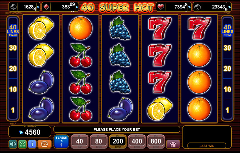 40 super hot slot game free play