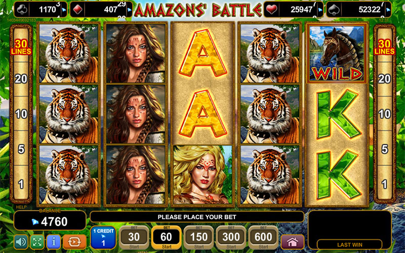 Amazons Battle Slot Machine