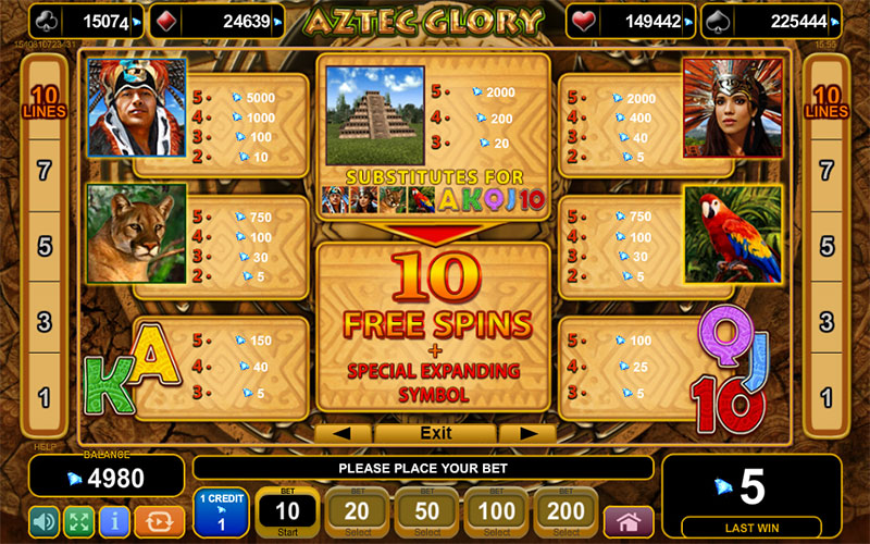 Aztec Glory Slot - Free Play \u0026 Review \ufe0f July 2022 | DBestCasino.com