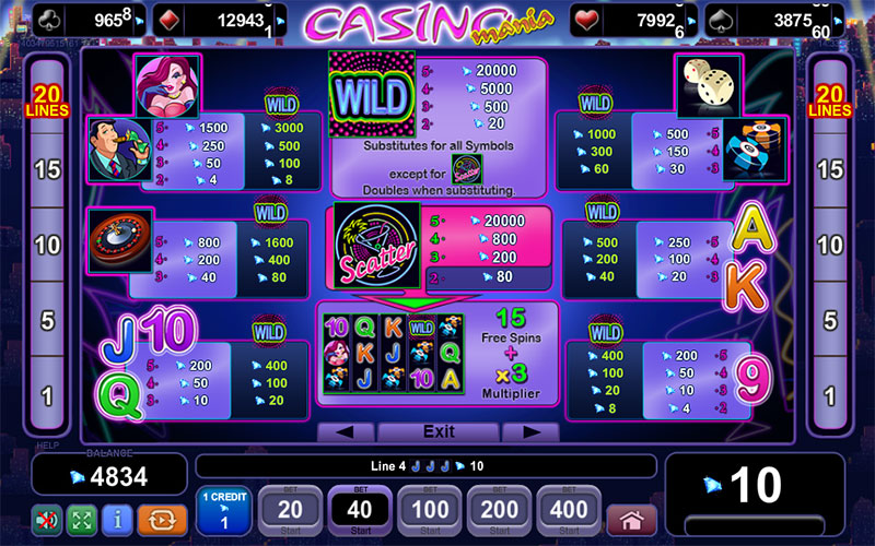 casino mania online