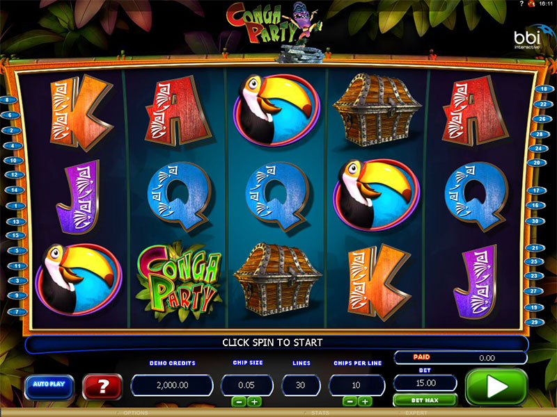 Conga party slot machine online microgaming lar?