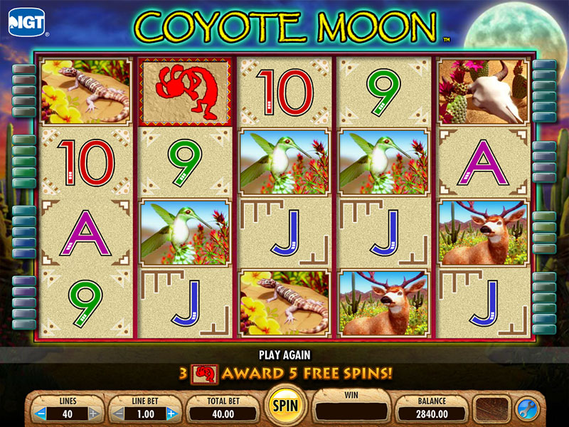 Slots Online Coyote Moon