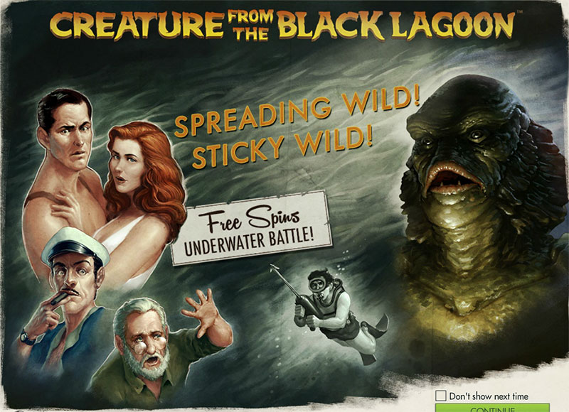 Creature from the black lagoon slot machine online netent machine winners