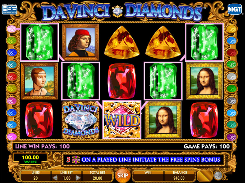 Da Vinci Diamonds Slots Gratis