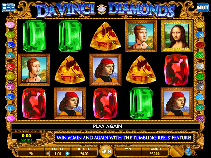 Davinci Diamonds Slot Machine Free Play