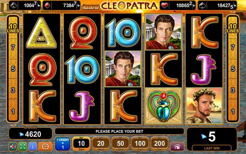 slot machines online beauty of cleopatra