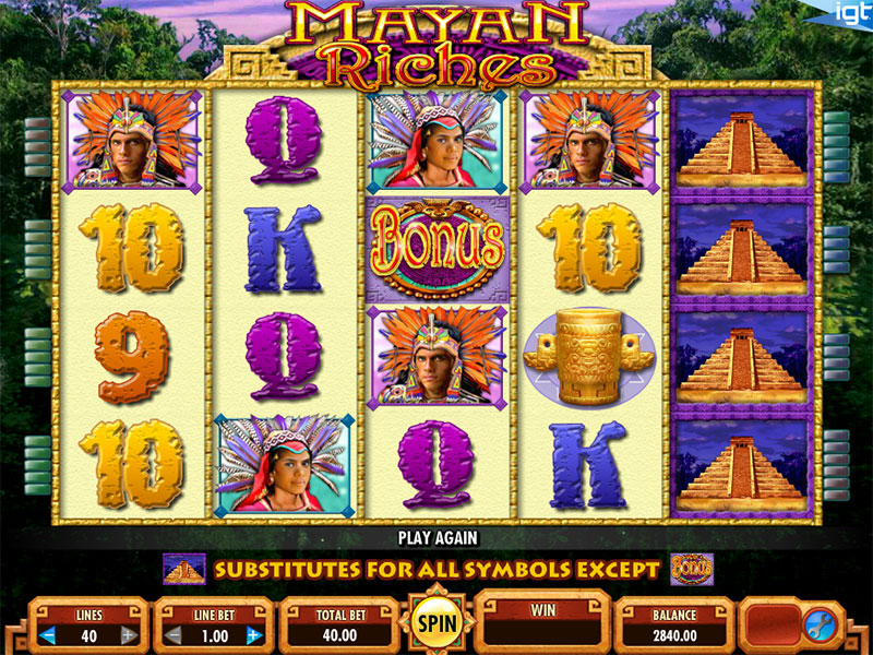Mayan Riches Slot Machine