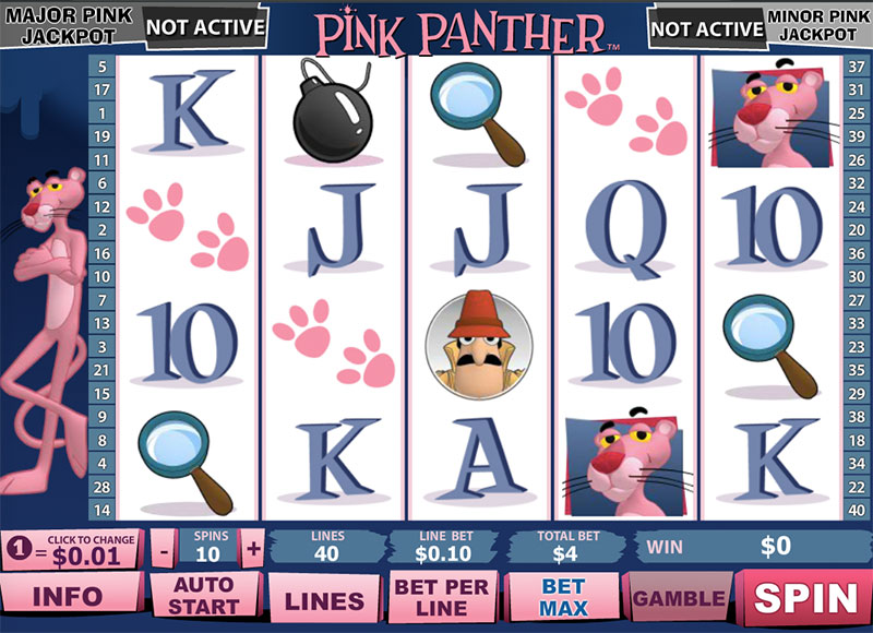 free online pink panther slots