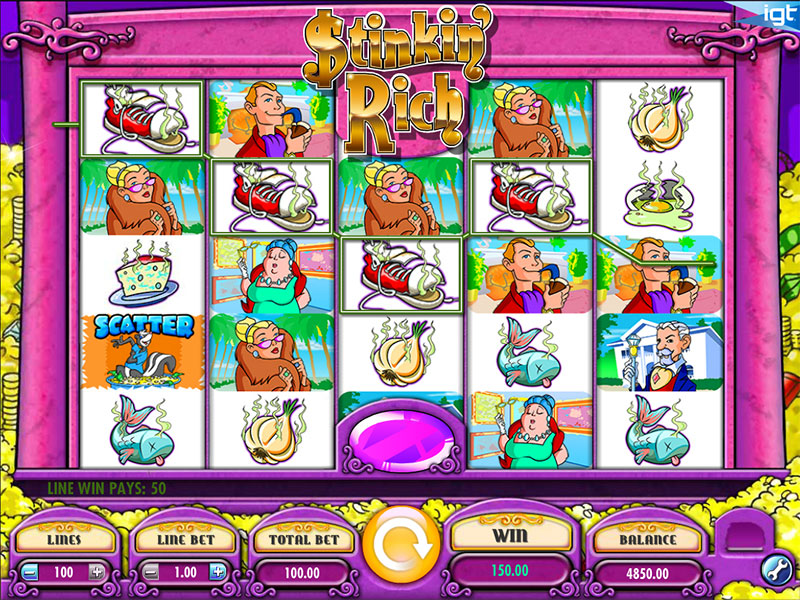  slots games win real money Stinkin Rich Free Online Slots 