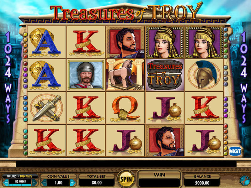 Treasures Of Troy Slot Machine