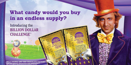 Earn $1 Billion on the Willy Wonka Scratch Card by Scientific Games