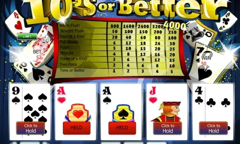 10’s Or Better Video Poker Online