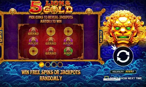 5 Lions Gold Slot Online