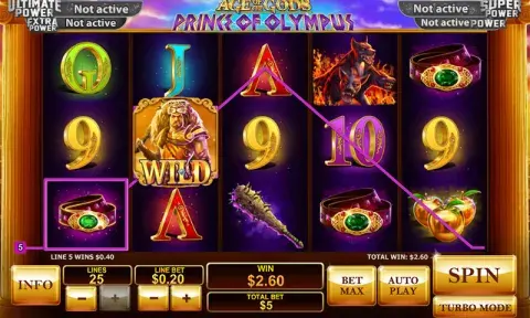Age of the Gods Prince of Olympus Slot Online