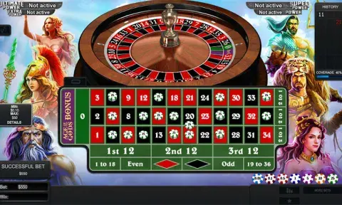 Age of the Gods Roulette Game