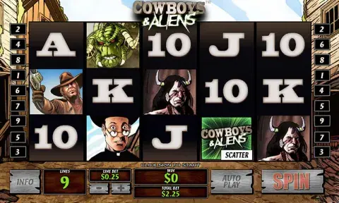 Cowboys and Aliens Slot Game