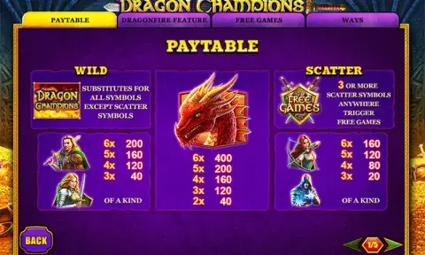 Dragon Champions Slot Game