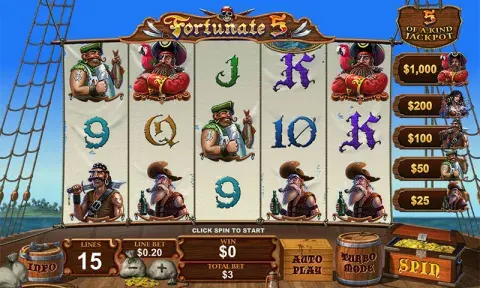 Fortunate 5 Slot Online