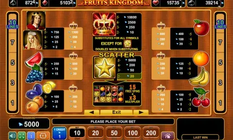 Fruits Kingdom Slot Game