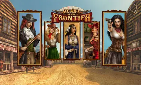 Heart of the Frontier Slot Logo