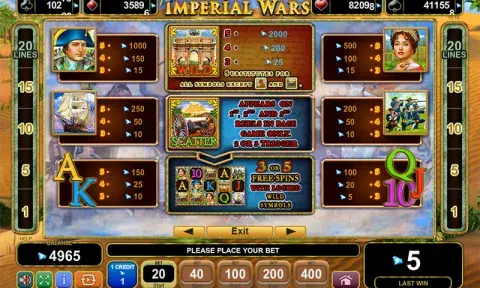 Imperial Wars Slot Game