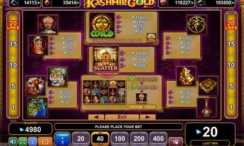 Kashmir Gold Slot Game