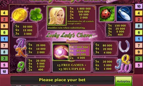 Lucky Lady's Charm Deluxe казино игра