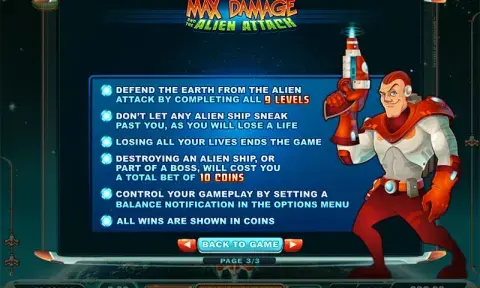 Max Damage and The Alien Attack Slot Free