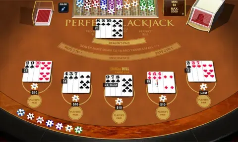 Perfect Blackjack Game