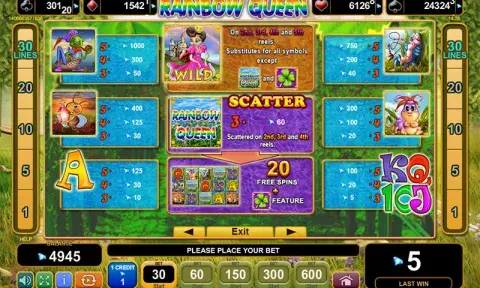 Rainbow Queen Slot Game