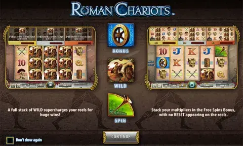 Roman Chariots Slot Paytable