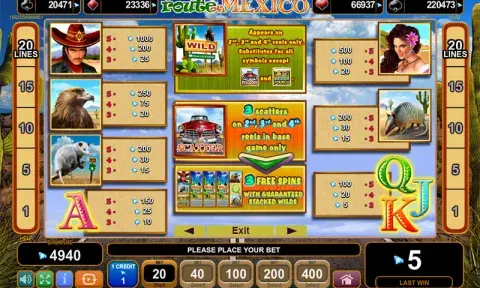 Route of Mexico Slot Game