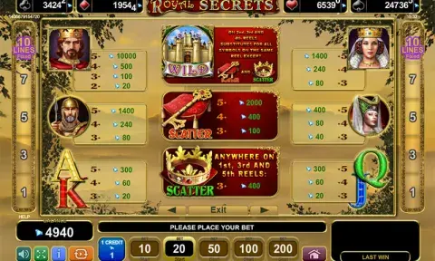 Royal Secrets Slot Game