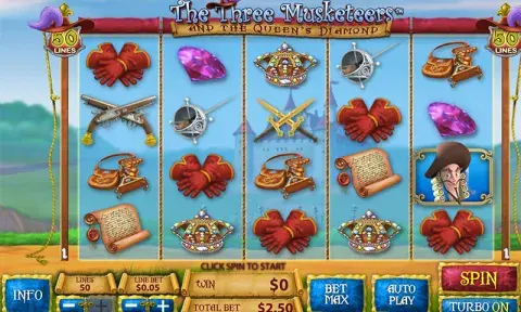 The Three Musketeers and The Queens Diamond Slot Online