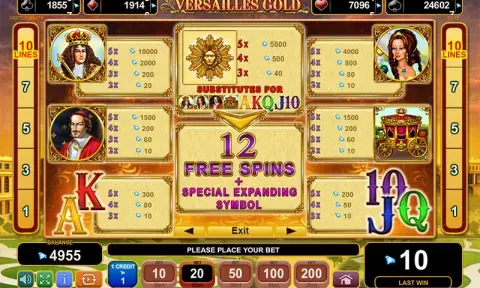 Versailles Gold Slot Game