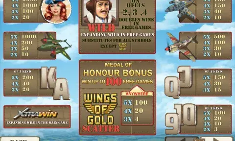 Wings Of Gold Slot Machine