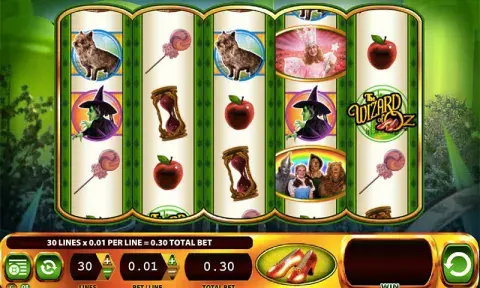 The Wizard of Oz Ruby Slippers казино игра