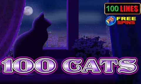 100 Cats Slot Logo