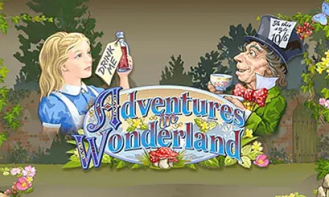 Adventures in Wonderland Slot Logo