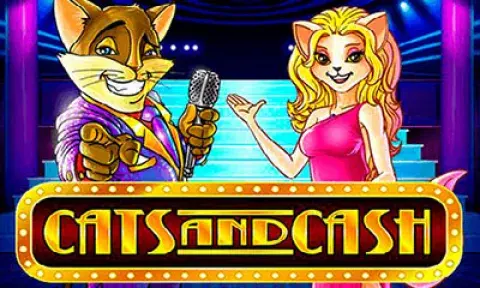 Cats and Cash Slot Logo