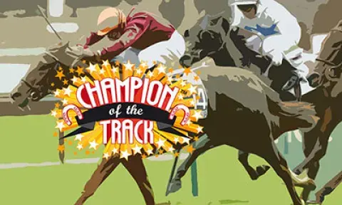 Champion of the Track Slot Logo